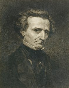 Portrett av Hector Berlioz (1803-69) gravert av A. Gilbert, pub. i 