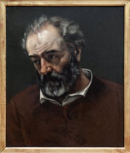 Portrett av Paul Chenavard (1807-1895), fransk maler, Maleri av Gustave Courbet (1819-1877). Fotografi, KIM Youngtae, Lyon, Musee des Beaux Arts de Lyon. av Gustave Courbet