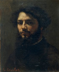Selvportrett, ca. 1850. av Gustave Courbet