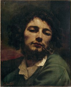 Selvportrett eller mannen med pipen Maleri av Gustave Courbet av Gustave Courbet
