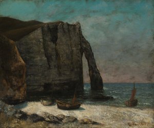 Klippen ved Étretat, etter 1872. av Gustave Courbet
