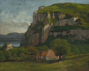 The Rock of Hautepierre, ca. 1869 av Gustave Courbet