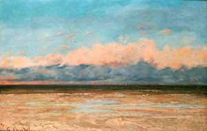 Havet ved Palavas, 1870 av Gustave Courbet