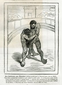 Wrestlers av Gustave Courbet