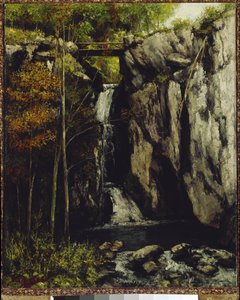 Fallet til Gour de Conche, Myon (olje på lerret av Gustave Courbet