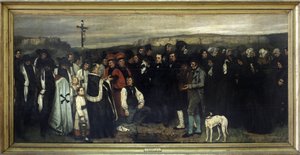 Begravelsen i Ornans - av Gustave Courbet, Musée d
