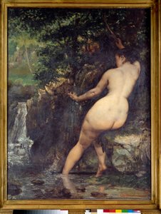 Kilden eller badegjesten ved kilden Maleri av Gustave Courbet (1819-1877) 1868 Søn. 1,28x0,97 m Paris, musee d