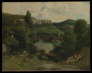 Utsikt over Ornans av Gustave Courbet