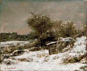 Vinterscene, etter 1855 av Gustave Courbet