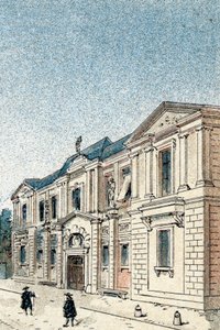 Utsikt over Hotel Carnavalet, residensen til Marquise of Sevigne av Gustave Demoulin
