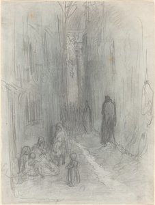 En Backstreet i London av Gustave Dore