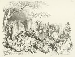 En pastoral under Ludvig den XV (gravyr)