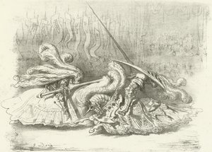 A Tournament - Beauty the Prize AD1450 (gravure) av Gustave Dore