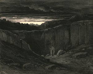 Alt håp forlates, dere som går inn her, c1890. av Gustave Dore