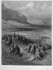 Slaget ved Antiokia under det første korstoget av Gustave Doré av Gustave Dore