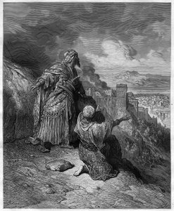 Boabdil forlater Grenada - Abu Abd Allah Mohammed, aka El Chico (Muhammad XII) (1459-1533) den siste arabiske kongen av Grenada, illustrasjon fra 