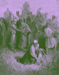Boas og Rut - Bibelen av Gustave Dore