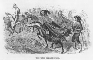 Britiske turister, illustrasjon fra 