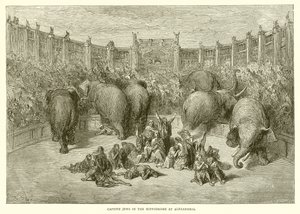 Fangede jøder i Hippodromen i Alexandria av Gustave Dore