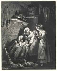 Cendrillon; Askepott (gravering) av Gustave Dore
