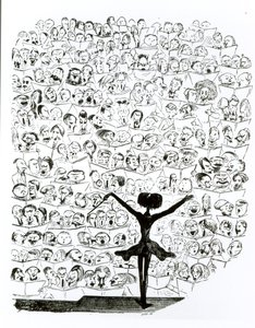 Concert of the Philharmonic Society, karikatur av Hector Berlioz (1803-69) fra 