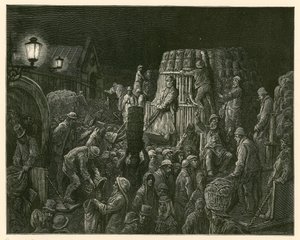 Covent Garden Market, London av Gustave Dore