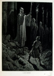 Croque-Mitaine; 1863 illustrasjon, av Gustave Dore (1832 – 1883); Fransk kunstner, grafiker, illustratør. Croque-Mitaine (The bogeyman) en ondsinnet karakter presentert for barn for å skremme dem og dermed gjøre dem klokere. av Gustave Dore