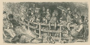 Folkemengder ser på vognracing av Gustave Dore