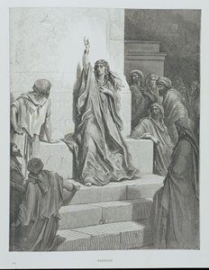 Deborah, gravert av Ettlin, ca. 1868 av Gustave Dore