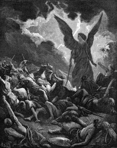 Ødeleggelse av Sanheribs vert av Gustave Dore