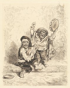 Dvergmusikere fra Granada av Gustave Dore