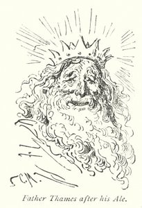 Fader Thames etter hans øl (gravering) av Gustave Dore
