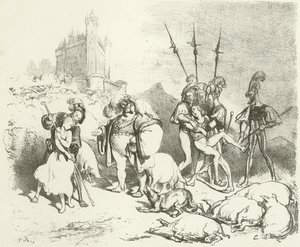 Føydal bruk (gravure) av Gustave Dore