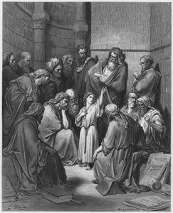 Gustave Dore Bibelen: Jesus med legene av Gustave Dore