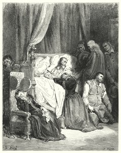 Gustave Dores Don Quixote: Death of Don Quixote (gravering) av Gustave Dore