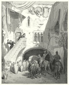 Gustave Dores Don Quijote: "Å, dere tobosiske urner! som vekker i mitt sinn tankene om det søte løftet om mine mest bitre sorger!" (gravering) av Gustave Dore