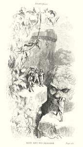 Hans og fangen hans (gravering) av Gustave Dore