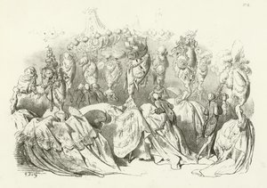 Hodekjoler under Ludvig XVIs regjeringstid (gravyr) av Gustave Dore