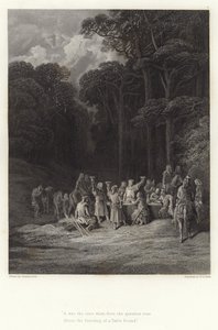 Illustrasjon for Vivien av Alfred Tennyson av Gustave Dore