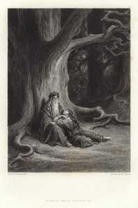 Illustrasjon for Vivien av Alfred Tennyson av Gustave Dore