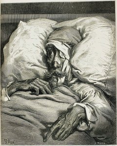 Illustrasjon fra romanen Don Quixote, av Miguel de Cervantes, 1863. av Gustave Dore