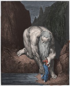 Inferno, Canto 31 : Kjempen Antaeus av Gustave Dore