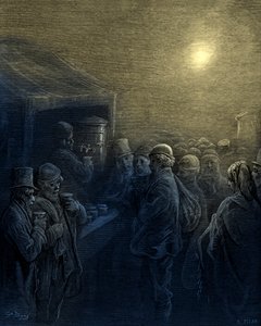 Inside the Docks av Gustave Doré av Gustave Dore