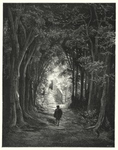 Tornerose; Tornerose (gravering) av Gustave Dore
