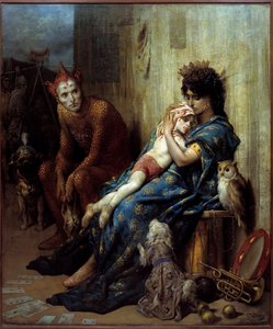 Les Saltimbanks-maleri av Gustave Dore (1832-1883) av Gustave Dore