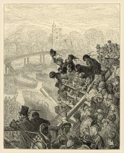 Oxford og Cambridge Boat Race, Putney av Gustave Dore