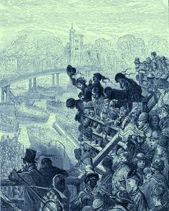 Oxford og Cambridge båt av Gustave Dore