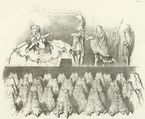 Racine opptrådte for domstolen i Versailles 1695 (gravyr) av Gustave Dore