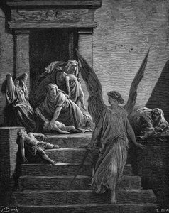 Egypts syv plager, 1866 av Gustave Dore