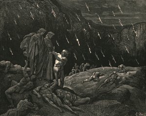 Herr! Brunetto! Og er du her, c1890. av Gustave Dore